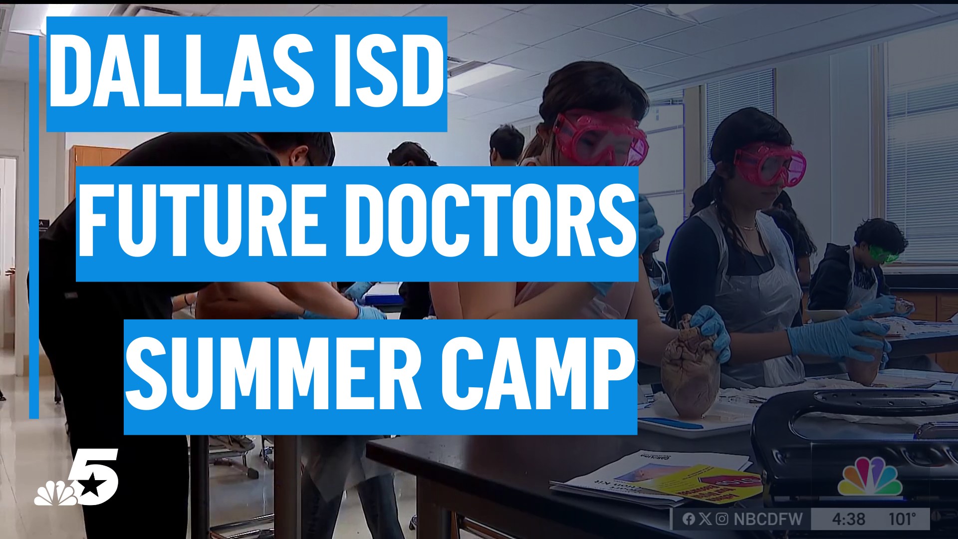 nbcdfw.com - Wayne Carter - Future medical experts get hands-on experience in Dallas ISD summer school camp