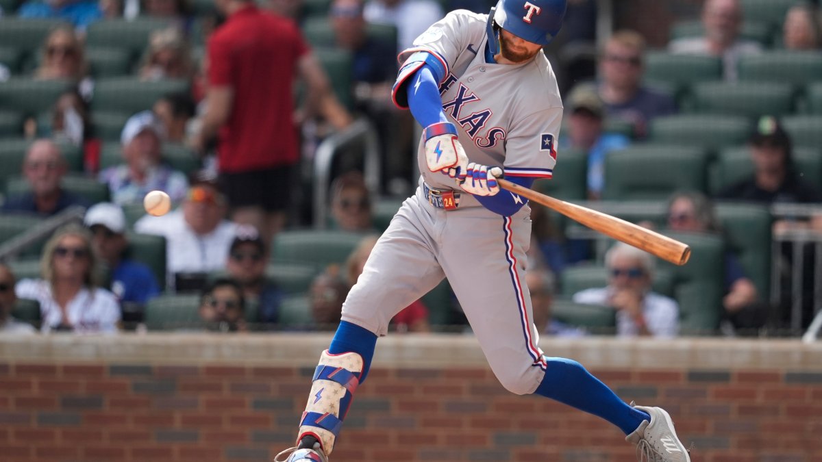 Nimmo delivers go-ahead, 2-run single in 6th inning and drives in 3 as Rangers...