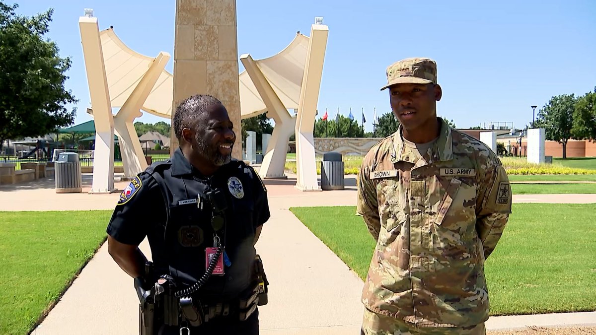 Years after middle school, Coppell officer celebrates Army graduation