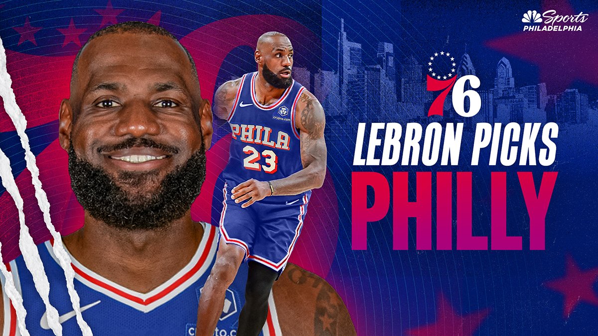 LeBron James chooses Sixers, coming to Philadelphia on 2-year deal – NBC  Sports Philadelphia