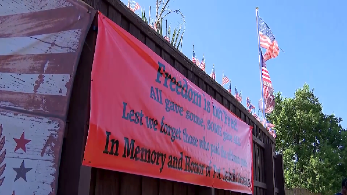 Carrollton neighbor creates memorial for fallen soldier Isabella Gonzales