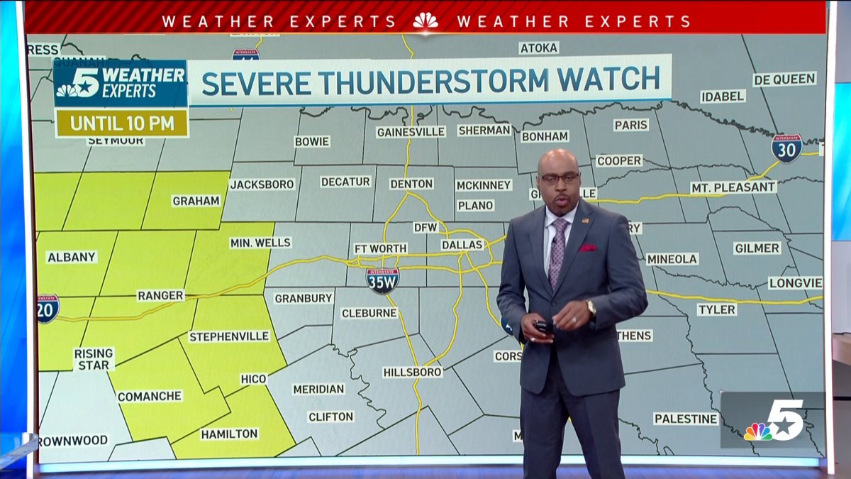 Severe Thunderstorm Watch continues for western North Texas