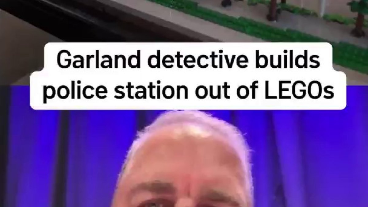 Garland detective builds police station out of LEGO