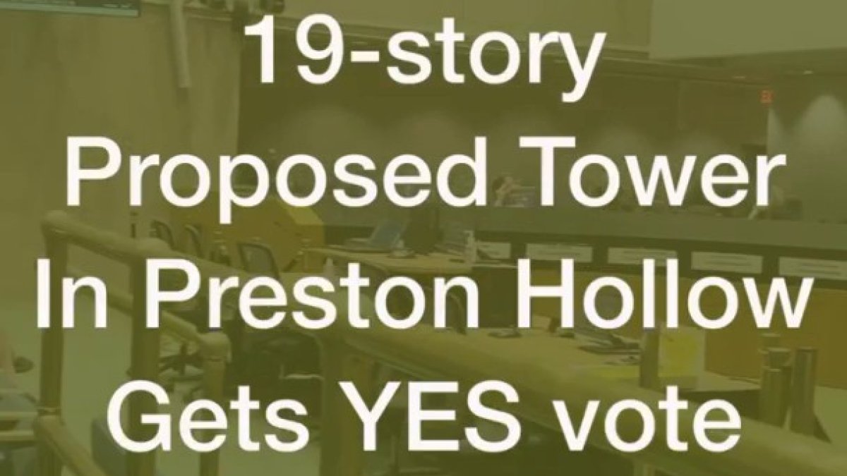 Proposed 19-story Preston Hallow tower vote passes