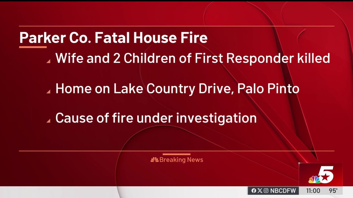 RV fire kills 3 people, including 2 children, in Parker County