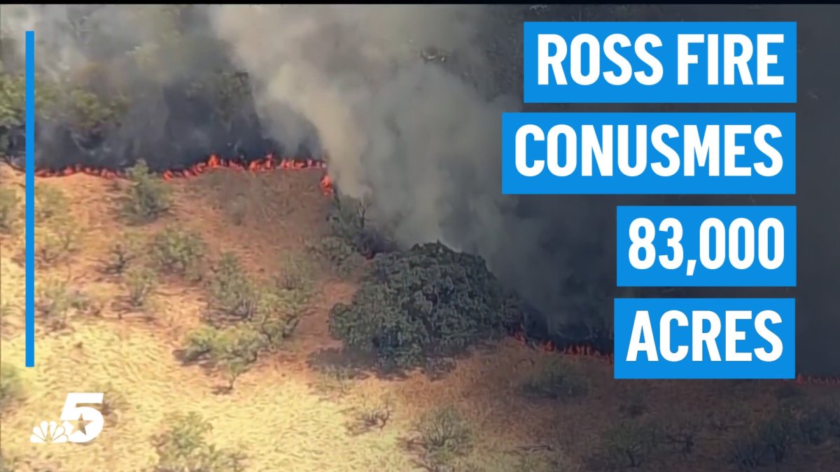 Ross Fire grows to 83,000 acres, continues to rips through ranchlands