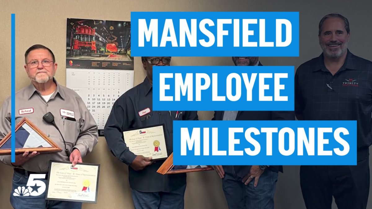 Mansfield company celebrates employee milestones