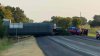 Train derailment in Collinsville closes US-377 lanes, injures person