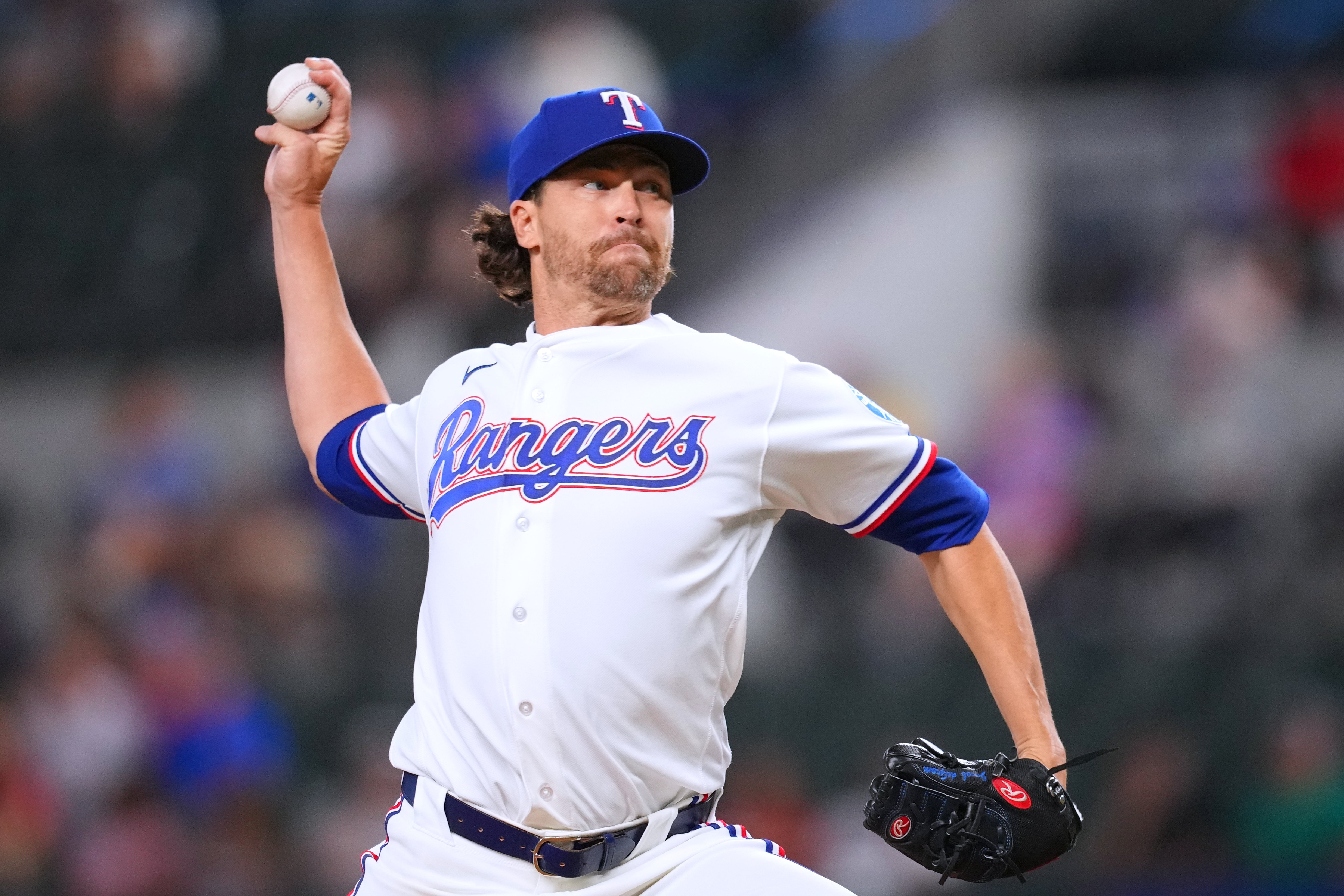 DeGrom strikes out 8, allows 1 hit in 7 shutout innings as the Rangers beat the A's 8-1