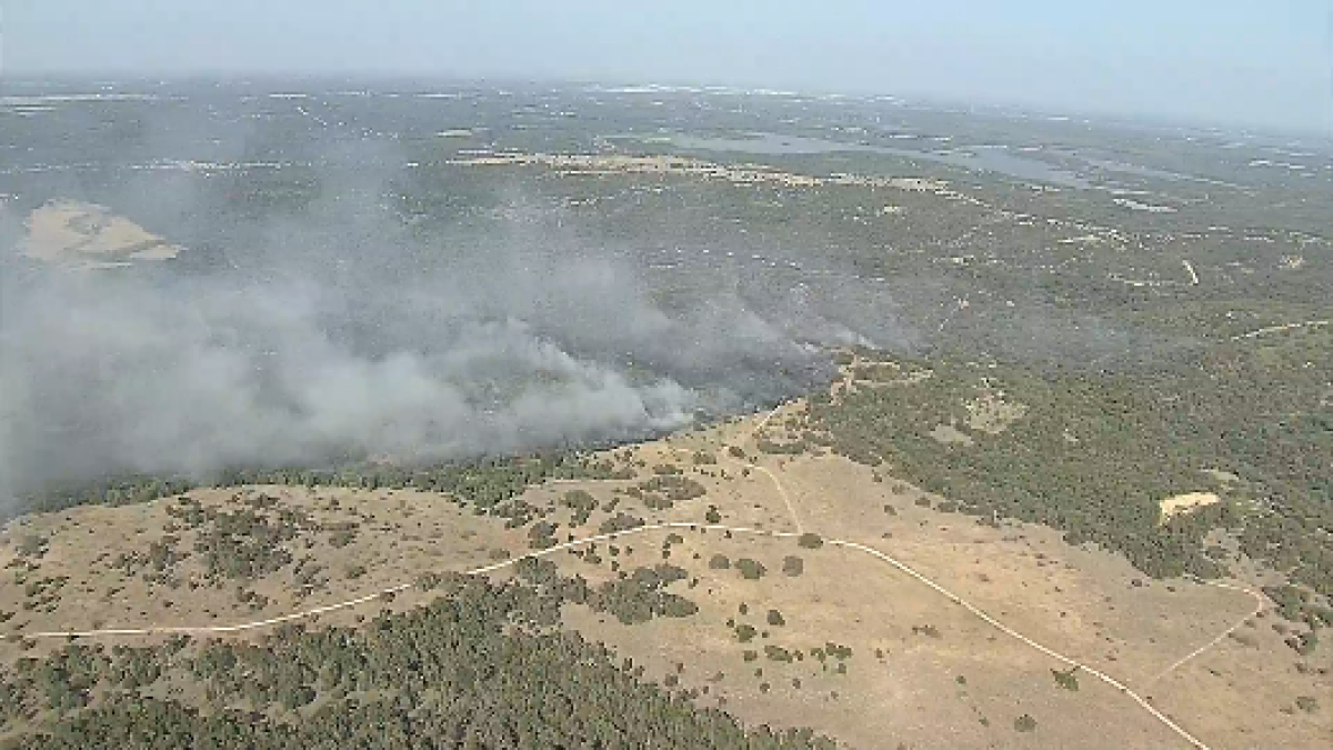 Jack County Firefighters battle 150-acre brush fire