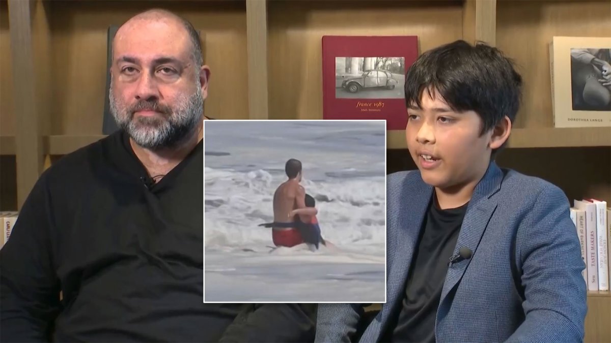 Dallas boy, 10, thanks California lifeguard who rescued him from powerful waves