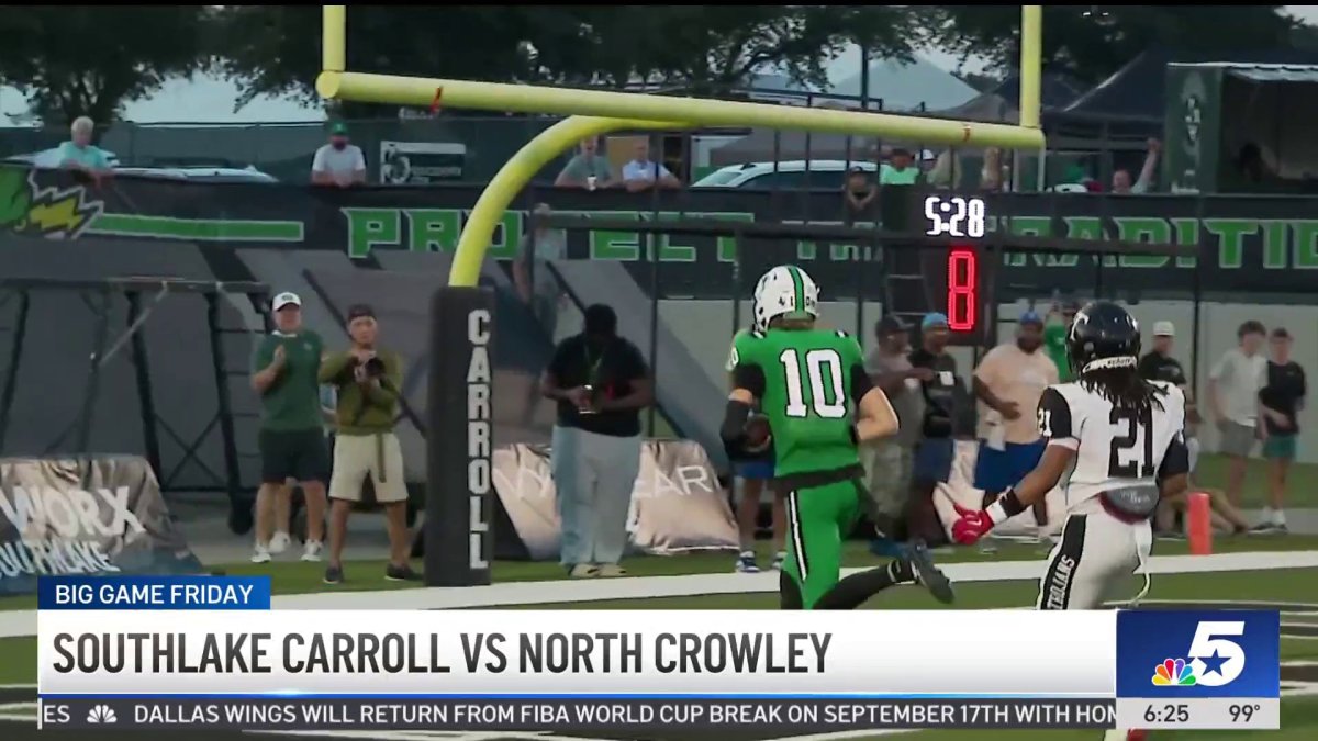 North Crowley, Southlake Carroll clash in NBC 5 Big Game Friday showdown