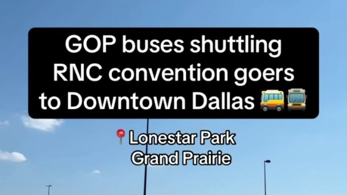 GOP shuttling event goers from Lone Star Park to American Airlines Center