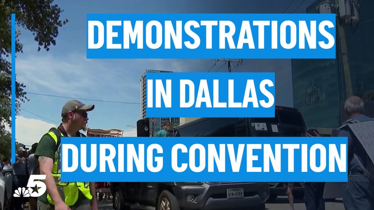 Demonstrations in Dallas as RNC Convention continues
