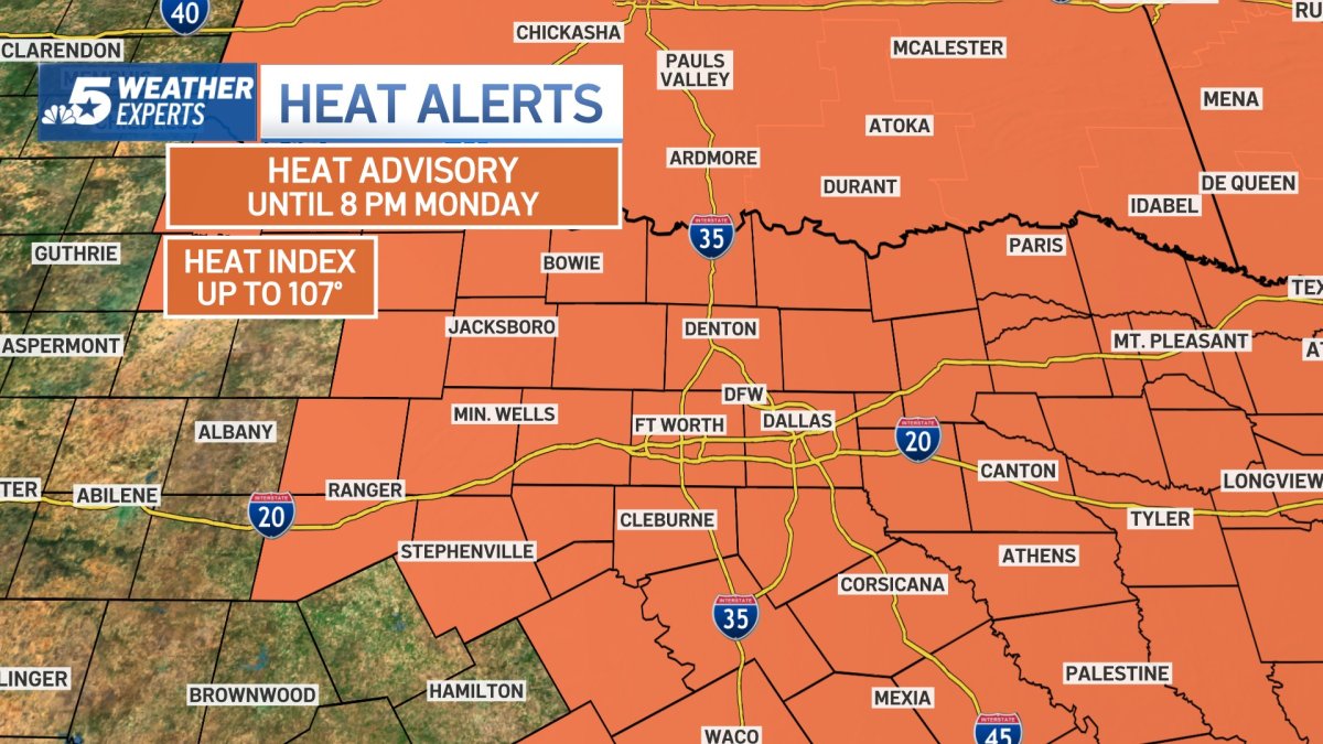 NBC 5 Forecast: Continued hot and dry this week