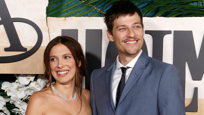 File - Millie Bobby Brown and Jake Bongiovi attend the world premiere of "Enola Holmes 3" at The Plaza Hotel on June 25, 2026, in New York City.