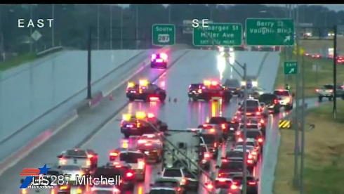 Highway 287 in Fort Worth shut down in both directions