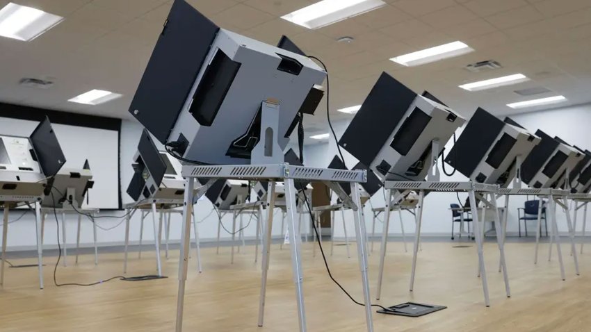 Voting machines, Thursday, Oct. 6, 2022 at Dallas County Election Center in Dallas.