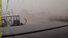 Man's truck shocked by falling utility pole in hailstorm in Mansfield Friday