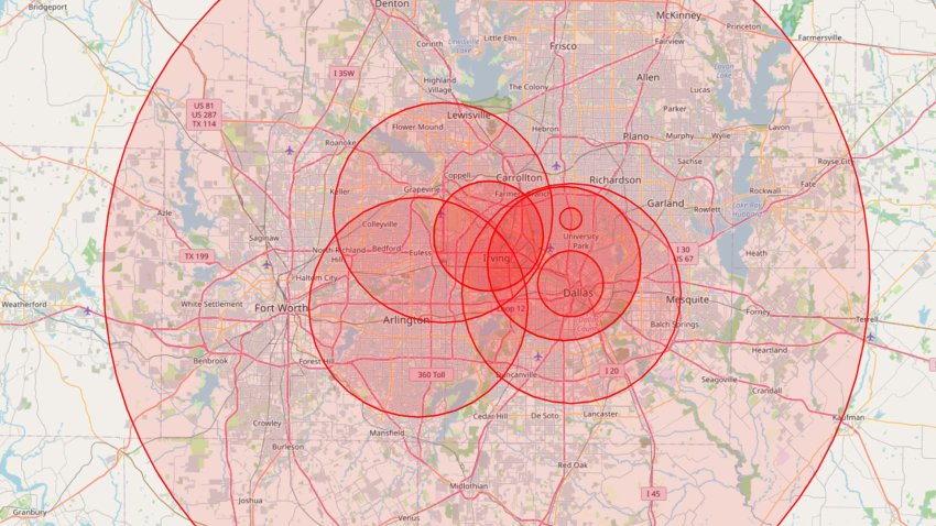 Temporary flight restrictions have been put in place ahead of the GOP midterm convention in Dallas on Sept. 9-10.