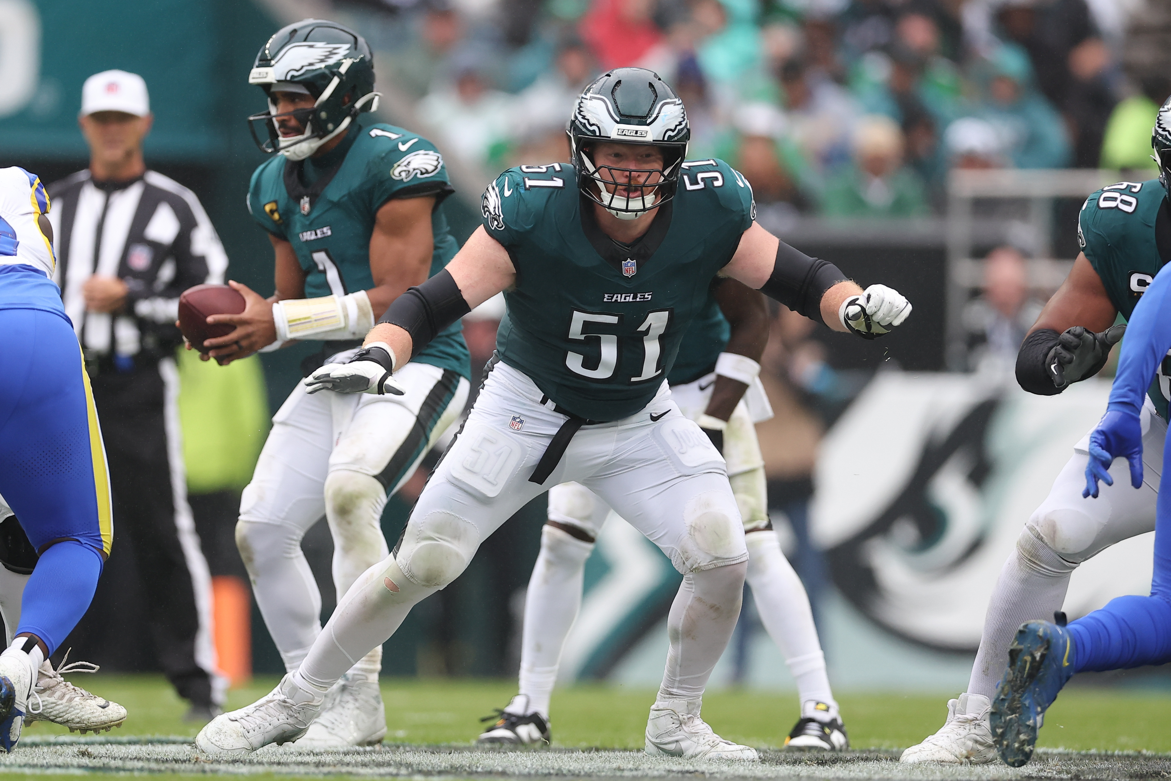 Eagles trade two-time Pro Bowl center Cam Jurgens to Ravens – NBC 5 ...