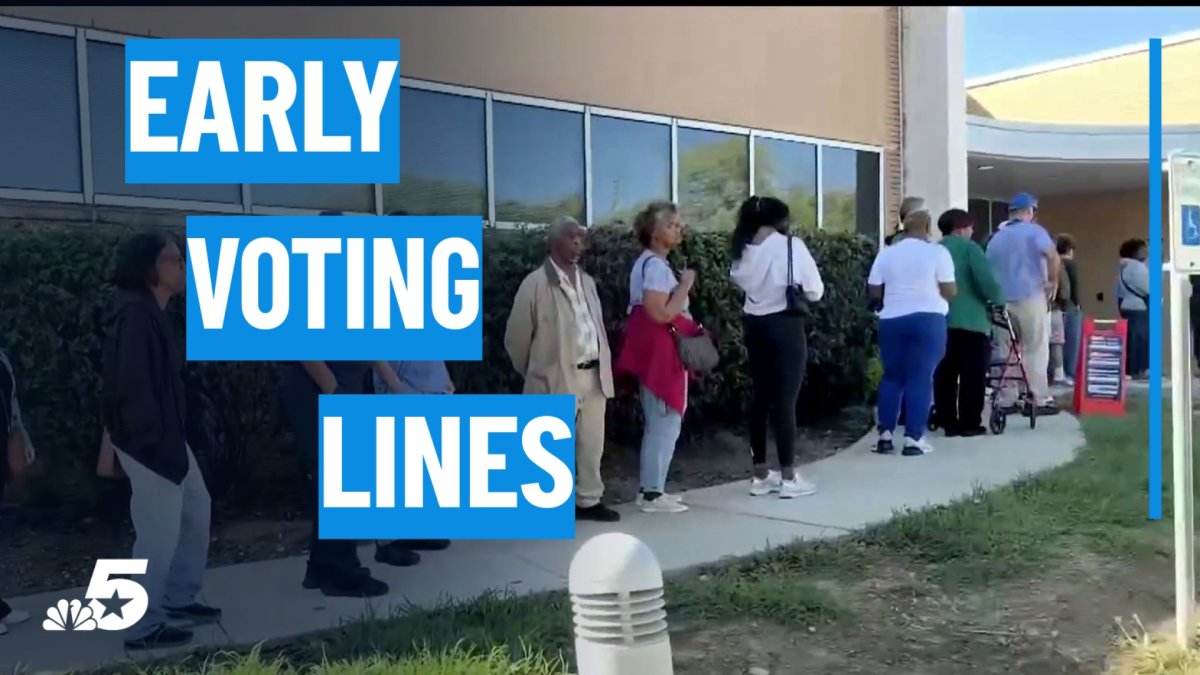 Long lines greet Tarrant County voters on first day of early voting