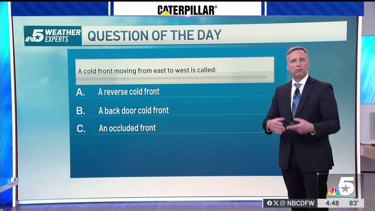 Weather Quiz: Cold fronts – NBC 5 Dallas-Fort Worth