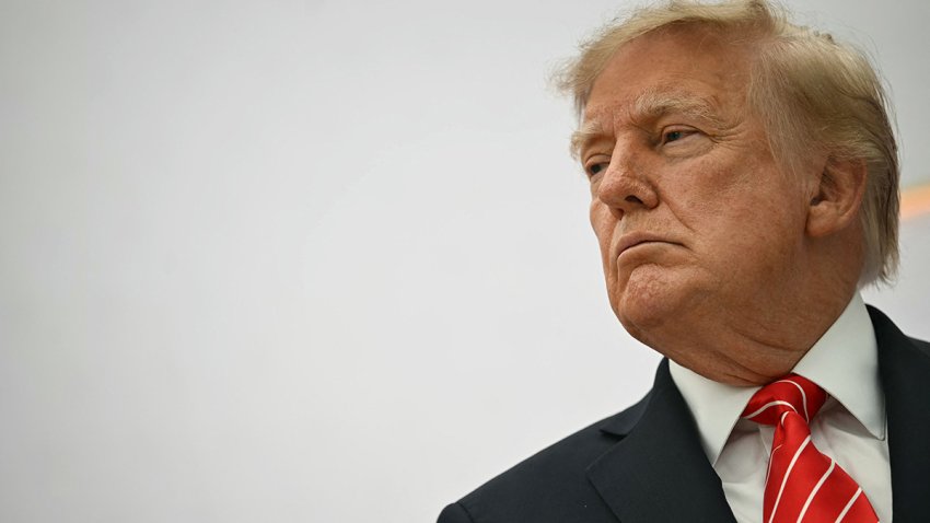 President Donald Trump at the Institute of Peace in Washington on Oct. 8, 2026.