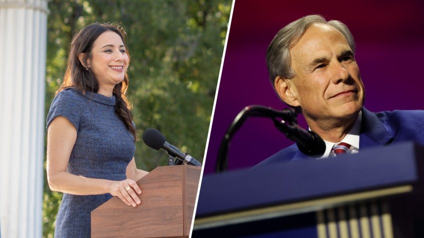 Gina Hinojosa and Greg Abbott