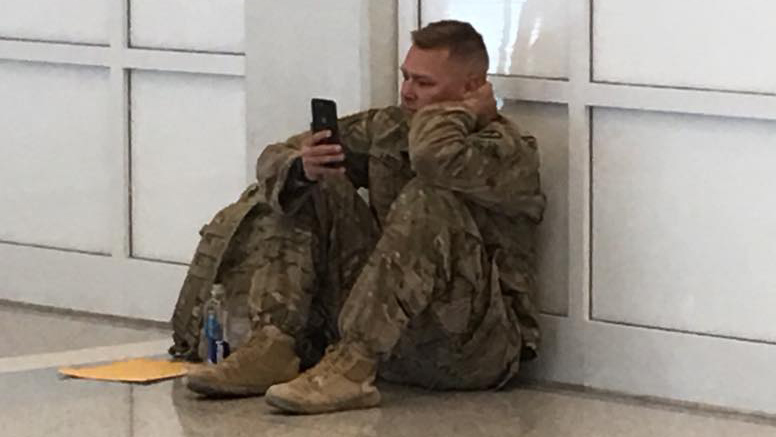 Amid Delay at DFW, Soldier Sees Child's Arrival Via Facetime