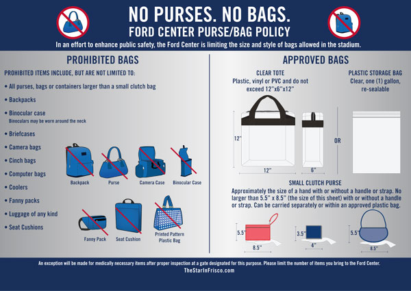 Cowboys Nfl Revise En Bag Policy At T Stadium Cowboys Nfl Revise En Bag Policy At T Stadium