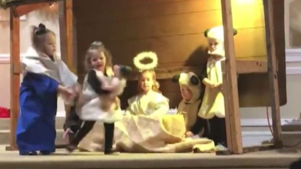 Baby Jesus preschool brawl