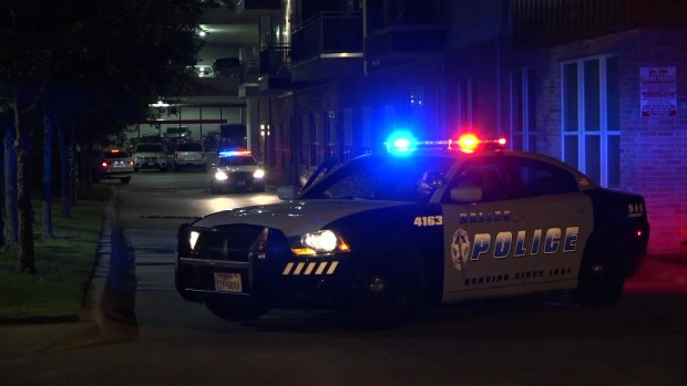 Raw: A man shot by a Dallas officer at the apartment complex