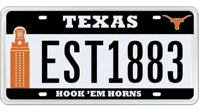 My Plates Texas >> My Plates Releases New Ut Tower License Plates Nbc 5 Dallas Fort Worth My Plates Texas >> My Plates Releases New Ut Tower License Plates Nbc 5 Dallas Fort Worth