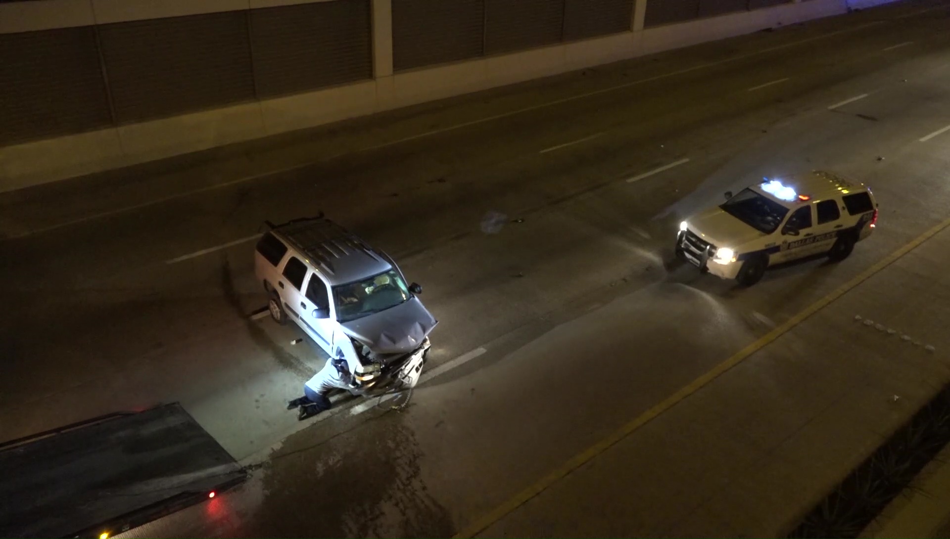 Driver Ejected, Killed in Single-Car Crash on U.S. 75