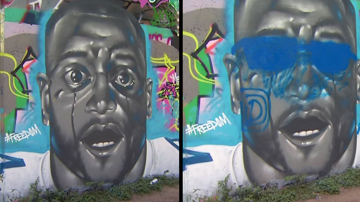 'Dak Mural' in West Dallas Defaced