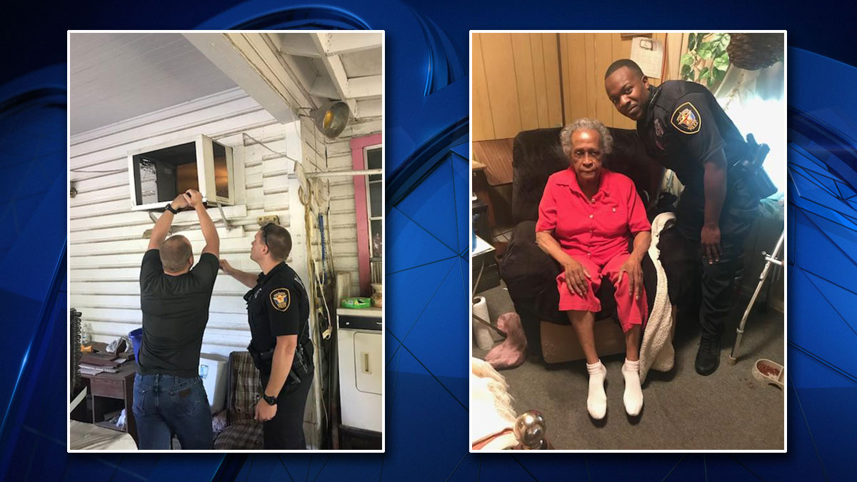 Fort Worth Police Install A/C Unit for Woman, 89