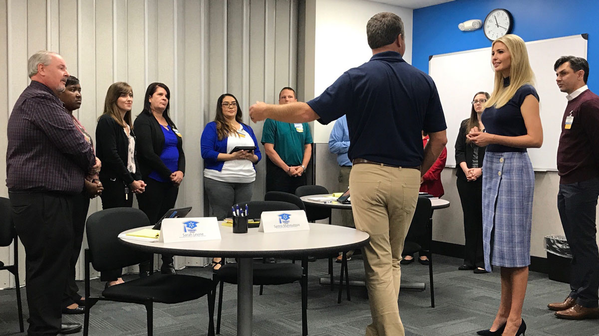 Ivanka Trump Tours Walmart Academy in Mesquite