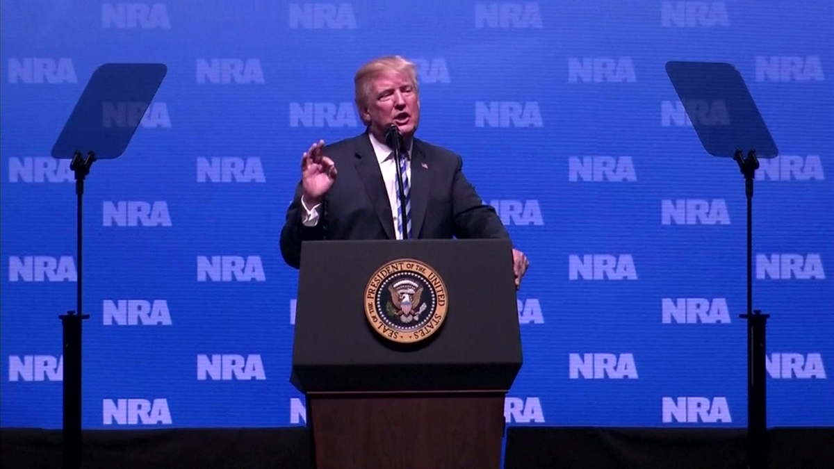 Trump on North Korea, Russia, School Safety at NRA