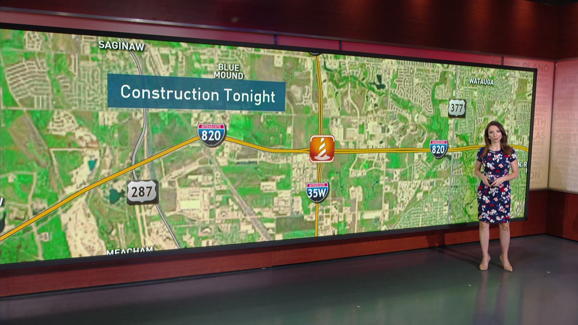 Tarrant County Traffic Pressure Points Monday Night