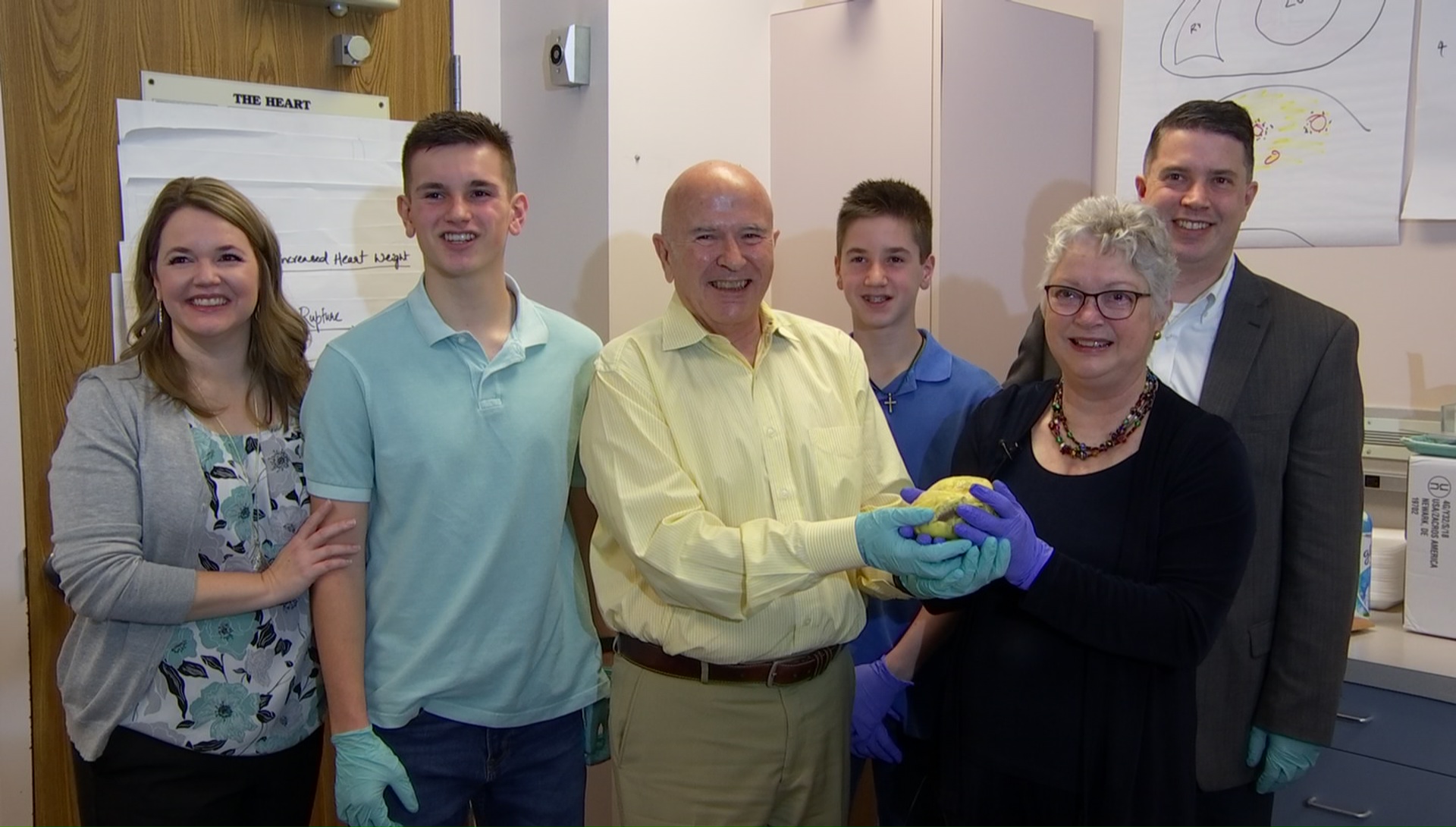 Texas Woman Holds Old Heart After Transplant