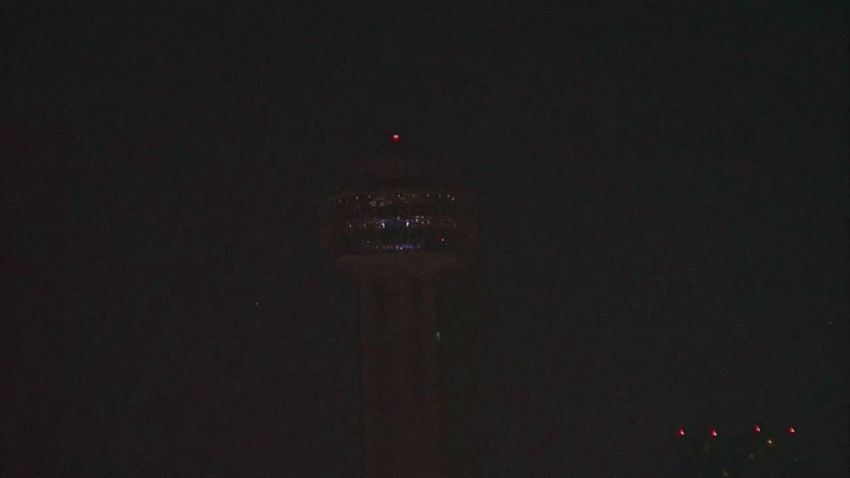 Reunion Tower Goes Dark for Earth Hour