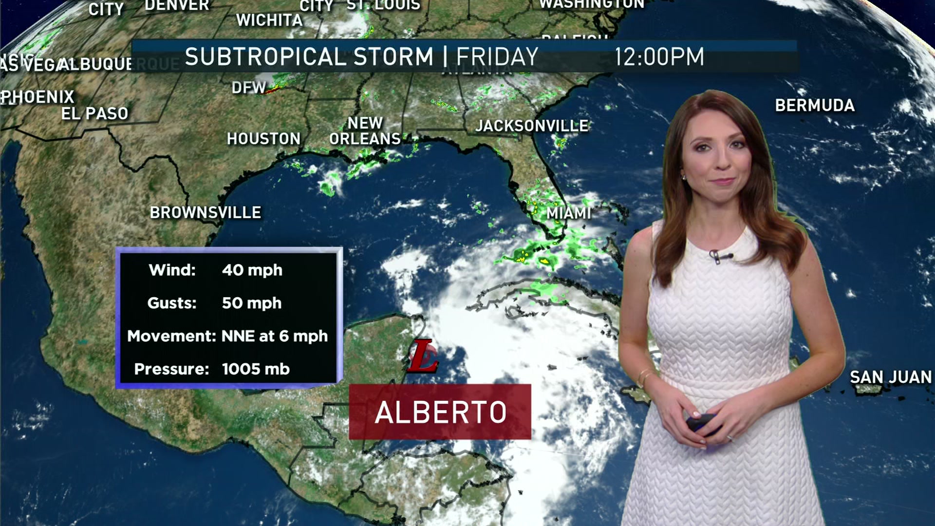 Update on Subtropical Storm Alberto