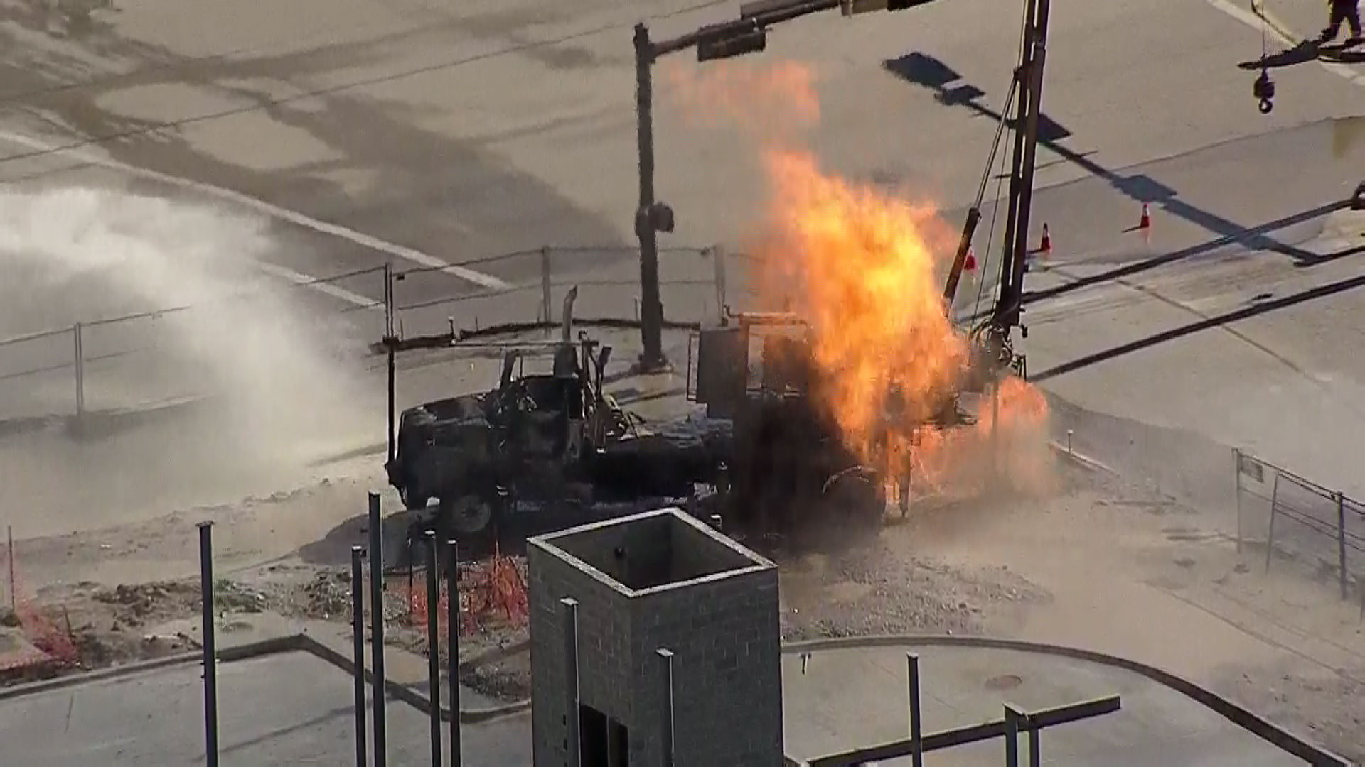 Gas Leak, Fire Reported Near AT&T Stadium