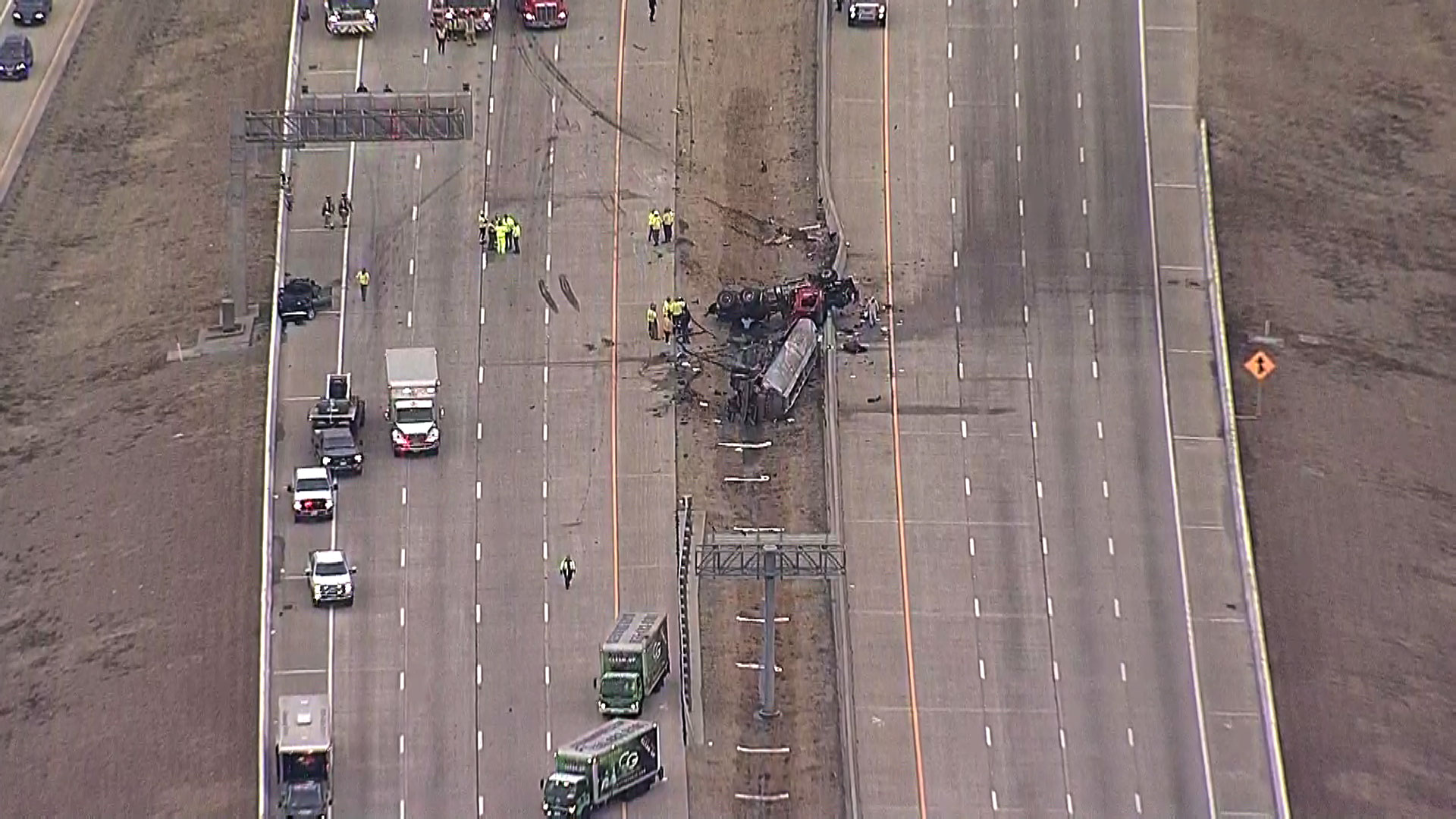 Fuel Tanker Crash Closes Sam Rayburn Tollway in Carrollton