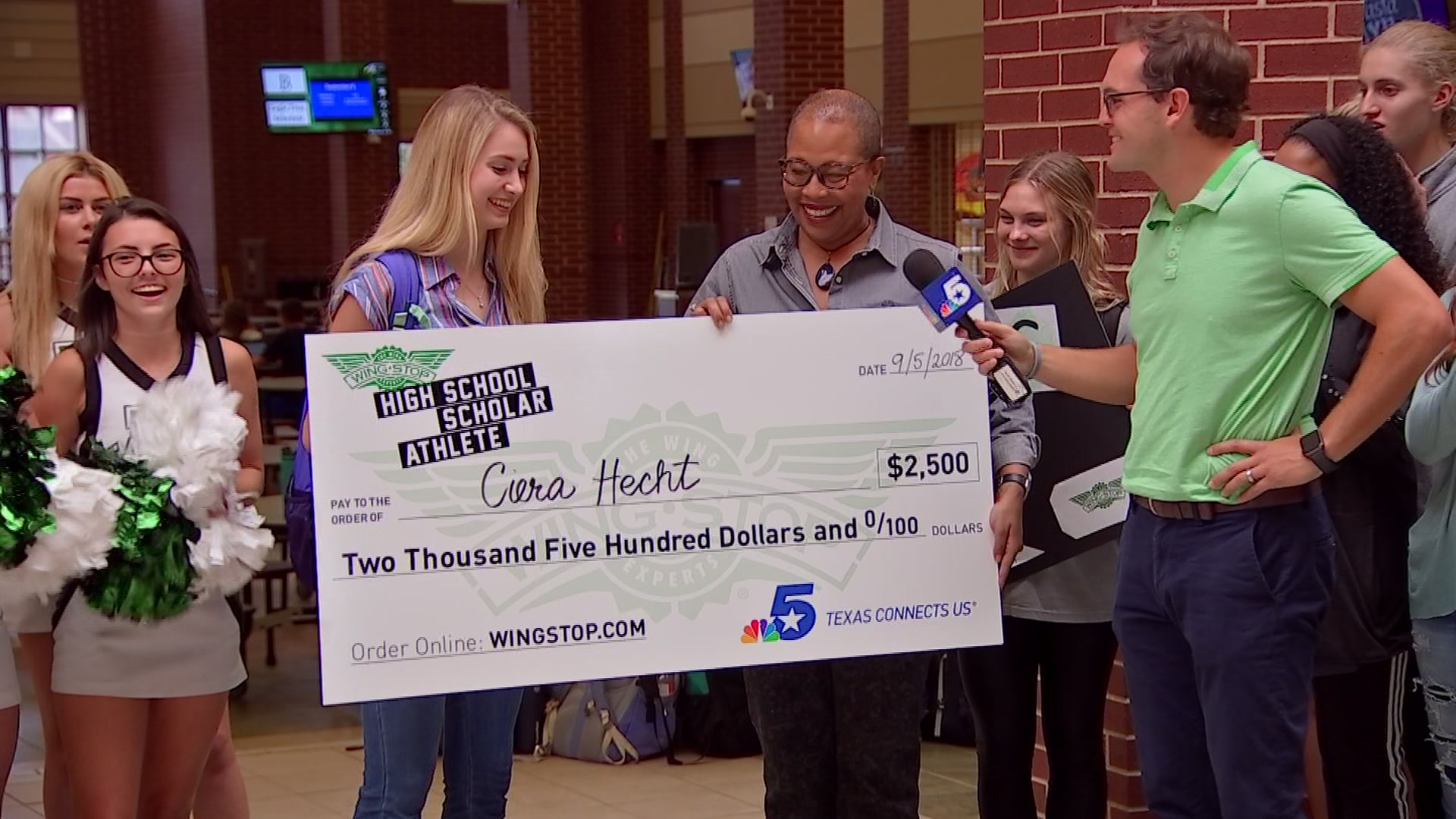 September's Wingstop Scholar Athlete - Cierra Hecht