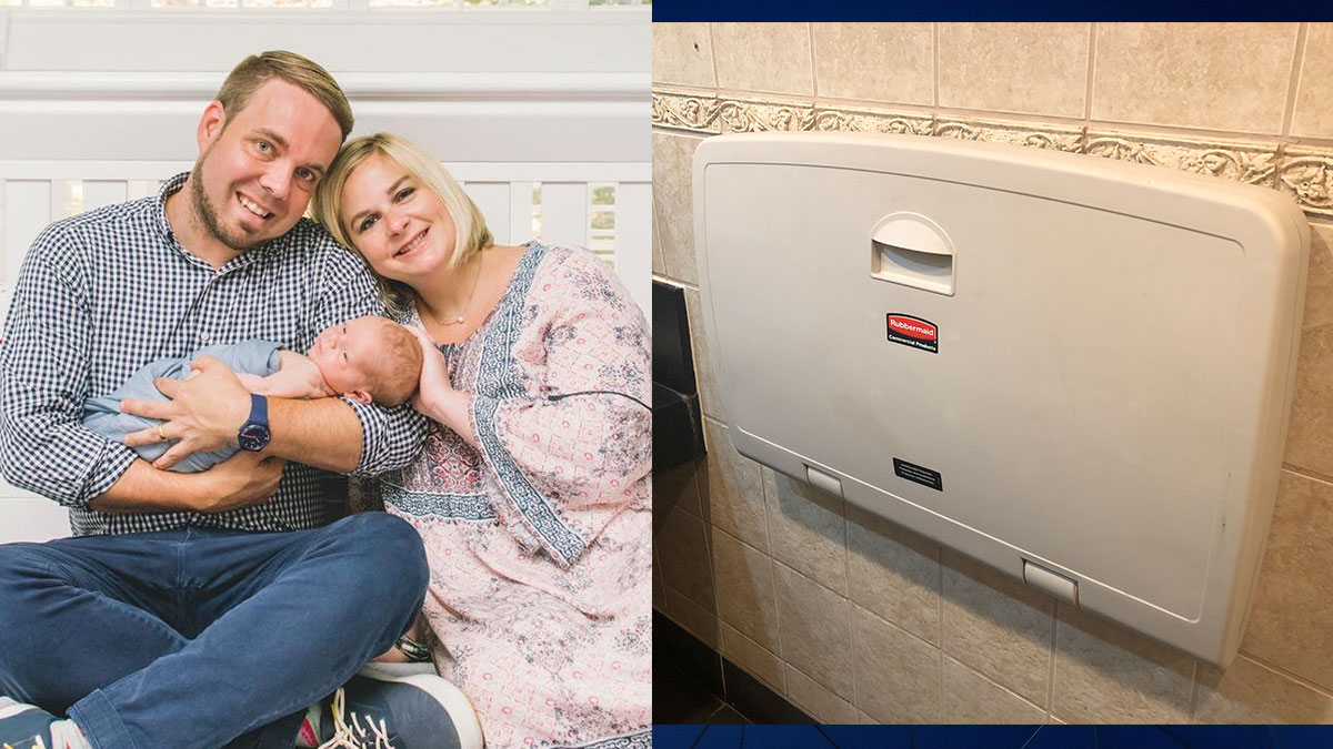 Dallas Dad Pushes for Changing Tables in Men's Restrooms