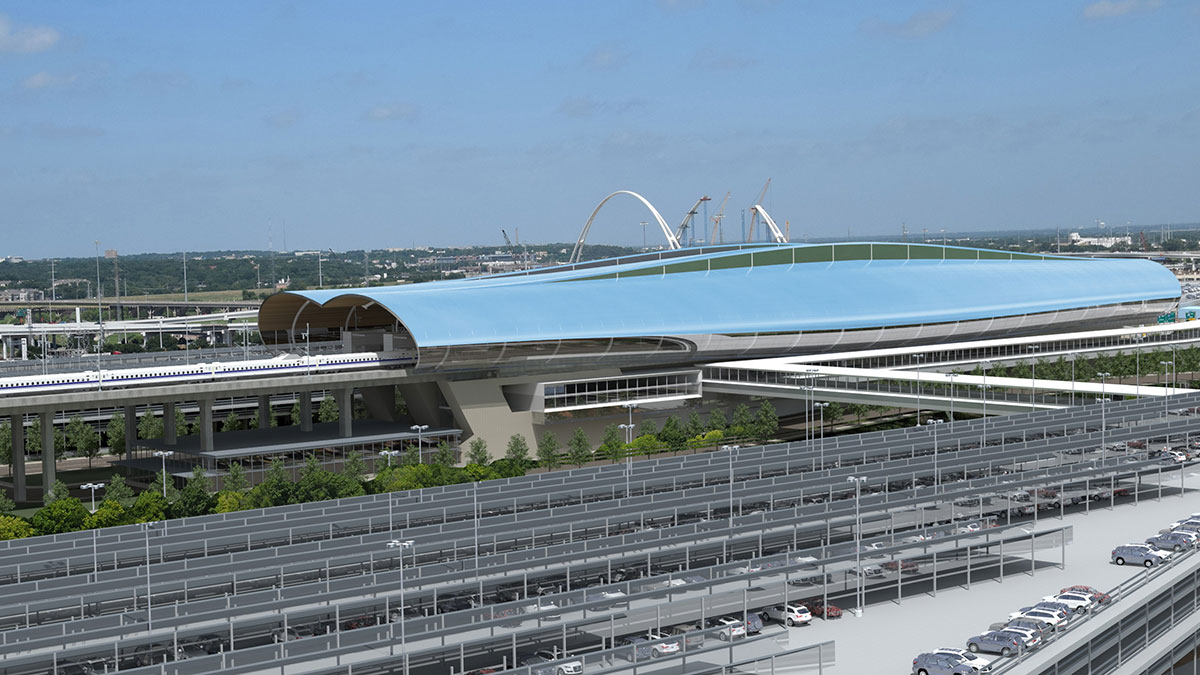 Dallas Bullet Train Terminal Renderings, Maps Released