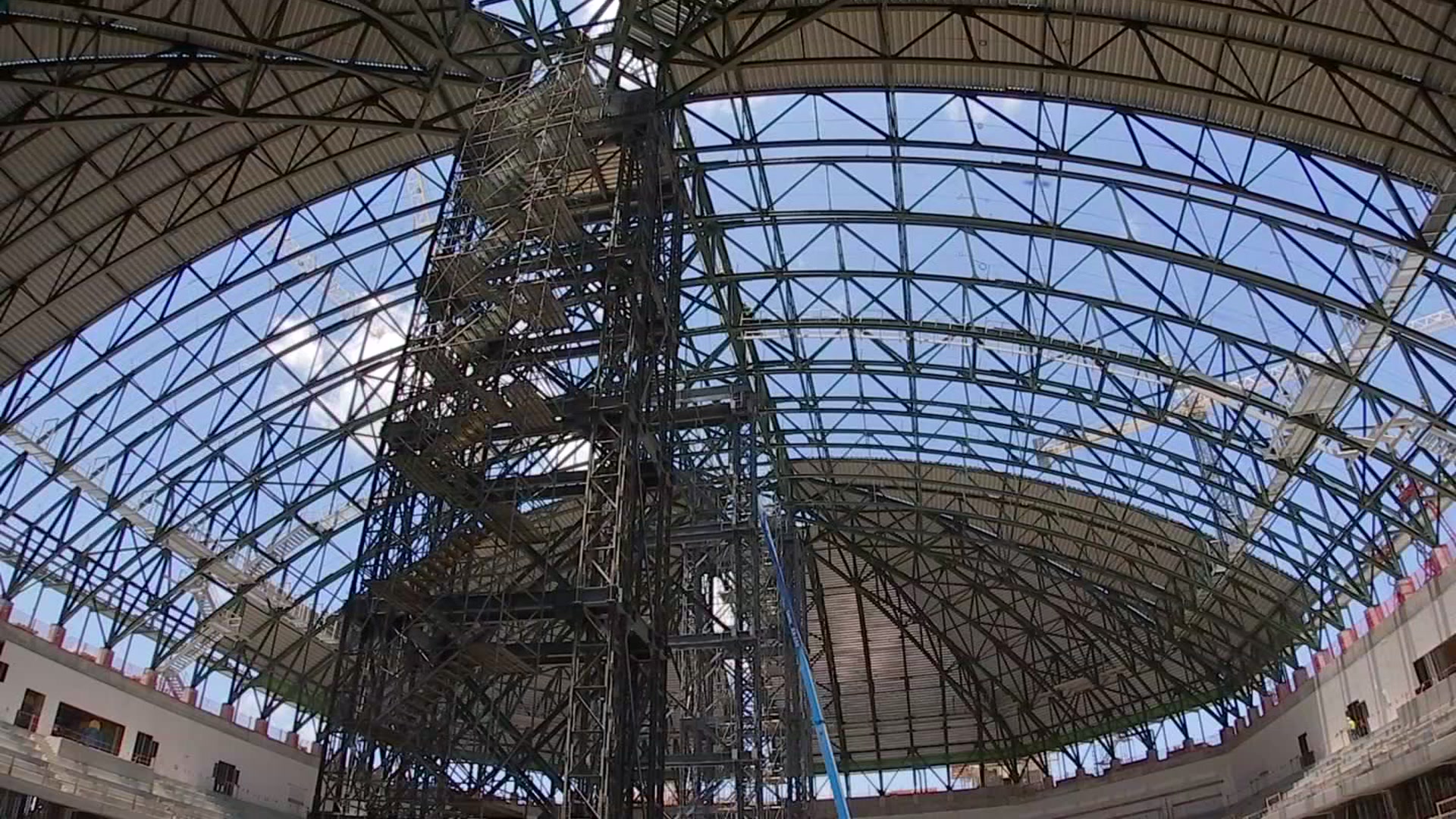 Dickies Arena Dome Topped Out, Construction on Schedule