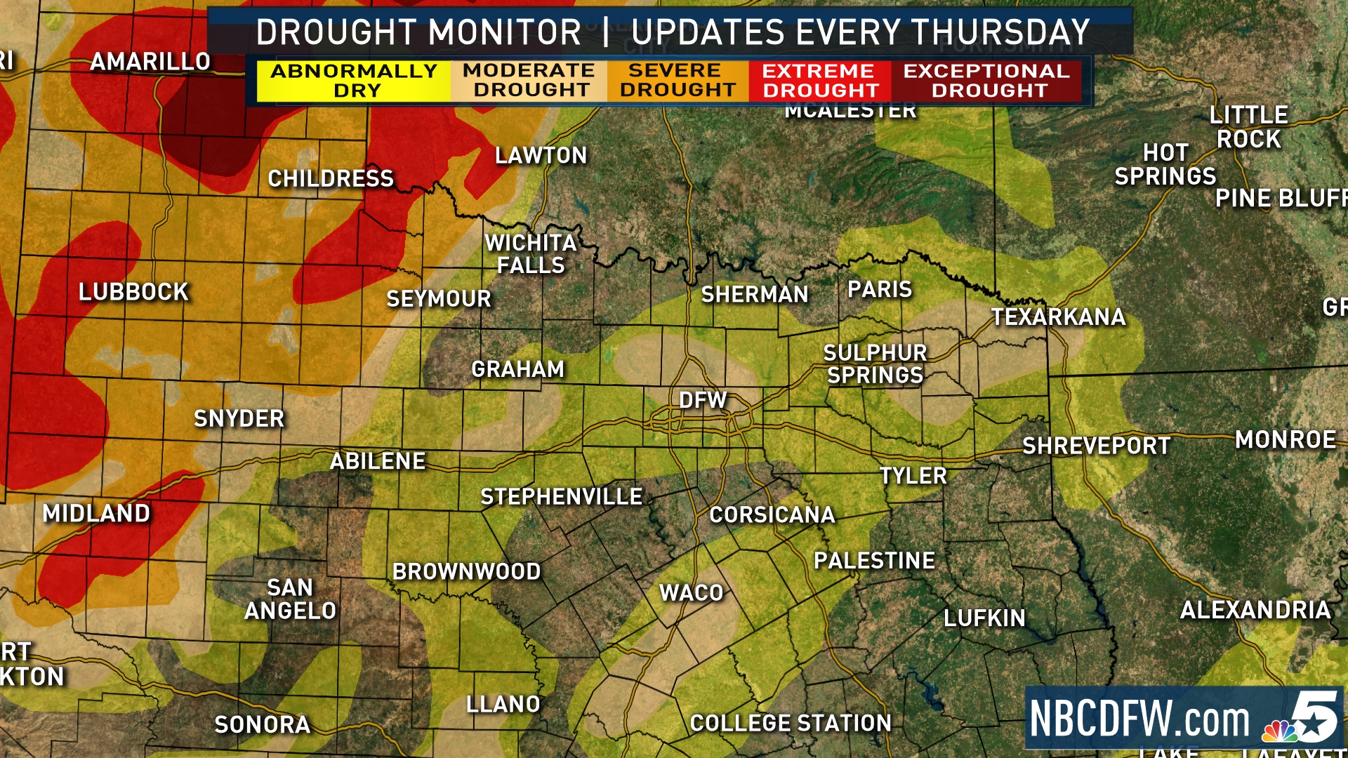 Part of North Texas Now Under 'Moderate Drought'